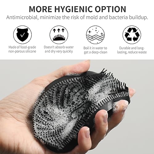 BEAUTAIL Silicone Body Scrubber, Upgrade 3rd Gen Shower Bath Brush, Lather Nicely, Soft Massage Body - Image 2