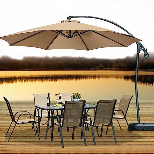 Copertura per ombrellone da giardino in tessuto resistente ai raggi UV, impermeabile, protezione solare esterna, resistente alle intemperie, blocco UV per uso terrazzo