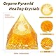 XIANNVXI Citrin Pyramide Edelsteine Große Citrin Stein Kristall Natürliche Heilkristalle Gelber Pyramiden Reiki Esoterik Geschenke 2.4