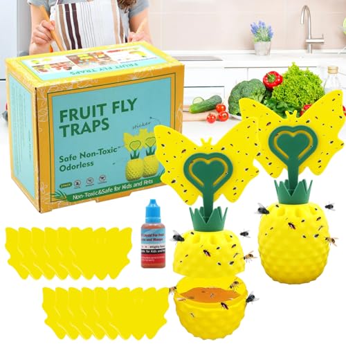 Trampa para Moscas de la Fruta con Adhesivo Amarillo