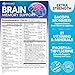 Brain Memory Supplement - 3X Strength Nootropics for Concentration, Clarity & Focus Support - Brain Health Cognitive Vitamins with Bacopa, Phosphatidylserine & DMAE, Brain Booster Pills, 120 Capsules