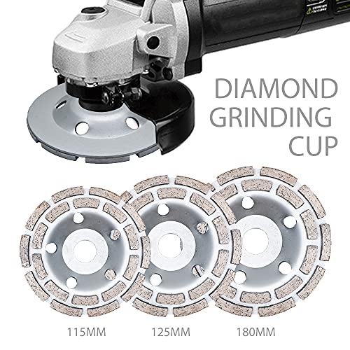 Meule diamantée 115 mm double rangée HHRFCS pour meuleuse d'angle - 4