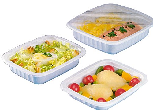 carton de 150 barquettes blanches PP (polypro), Utilisation Chaude, dimensions: 325 x 265 x 52