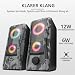 Trust Gaming GXT 606 Javv 2.0 PC Lautsprecher, 12 W, USB-Betrieb, PC Boxen mit RGB LED Beleuchtung, Speaker Set, Gaming Lautsprecher für PC und Laptop - Grau