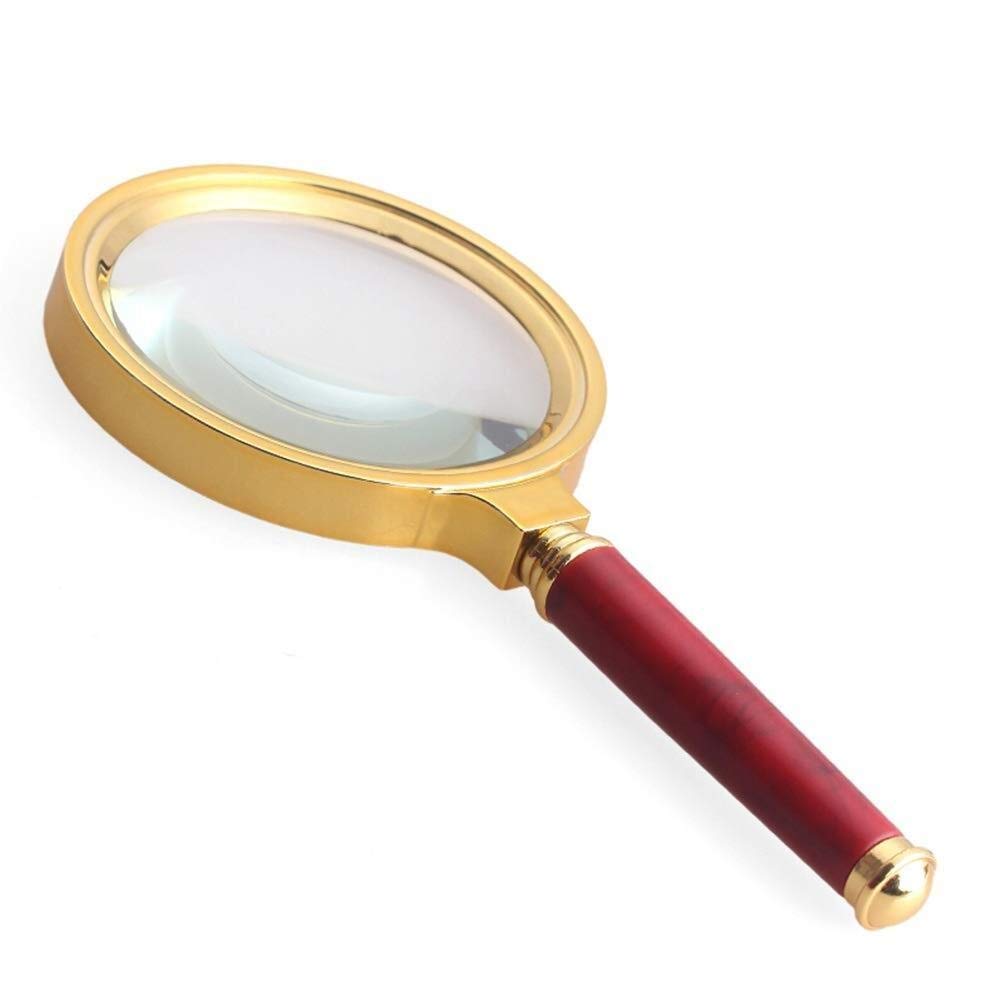 HTTGDGDH Magnifying Glass With Light And Standmagnifiermagnifier -Handheld Reading Magnifierreading Magnifier With Rosewood Handle