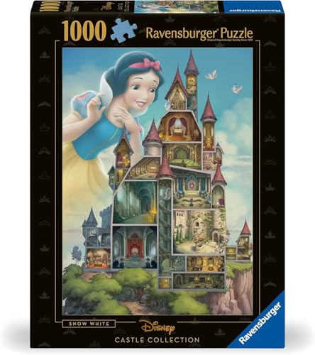 Ravensburger – Puzzle 1000 Pezzi Disney Castles – Biancaneve | Puzzle Per Adulti E Tutta La Famiglie | Dimensione Di 70×50 Cm | Regalo Adulti | Regali Natale