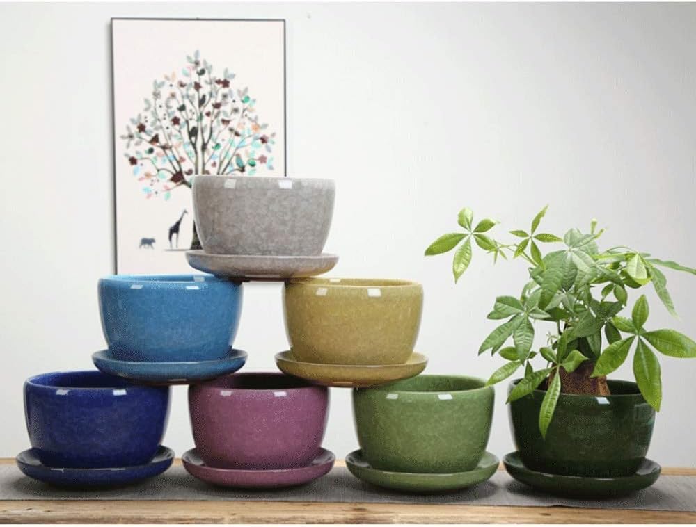 Ceramiczna doniczka, nowoczesna doniczka na rośliny kaktusa, dekoracyjny pojemnik do domu i ogrodu, dekoracja biurowa, 24 cm doniczka wewnętrzna, stylowy i wszechstronny design