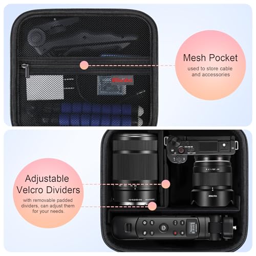 Image of Elonbo Case for Sony ZV-E10 / ZVE10 II /Alpha 6700 / A6400 / A6100 / A7 Camera