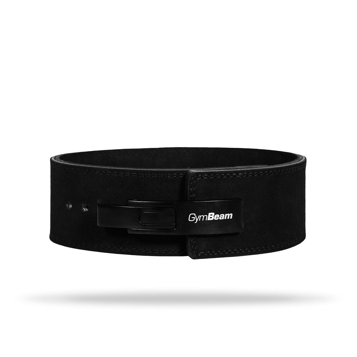 GymBeam Gürtel für Gewichtheber - Weightlifting Lever Belt aus 100% Leder, verstellbare Schnalle, für Powerlifting Krafttraining, ideal für Kniebeugen, Deadlifts, Bodybuilding, Crossfit