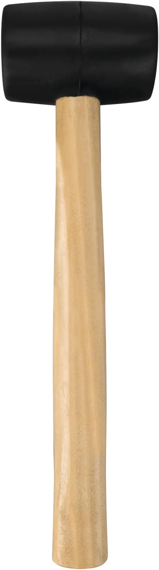 Performance Tool 1129 8 oz. Black Rubber Mallet with Wood Handle