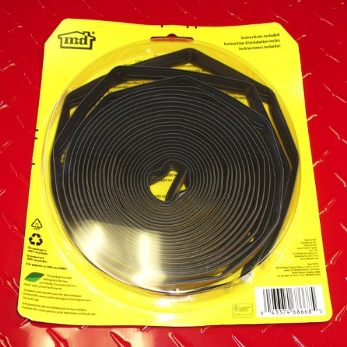 Md Building Products 68668 1/2-Inch By 20-Feet Black Silicone Door Seal #TOP5