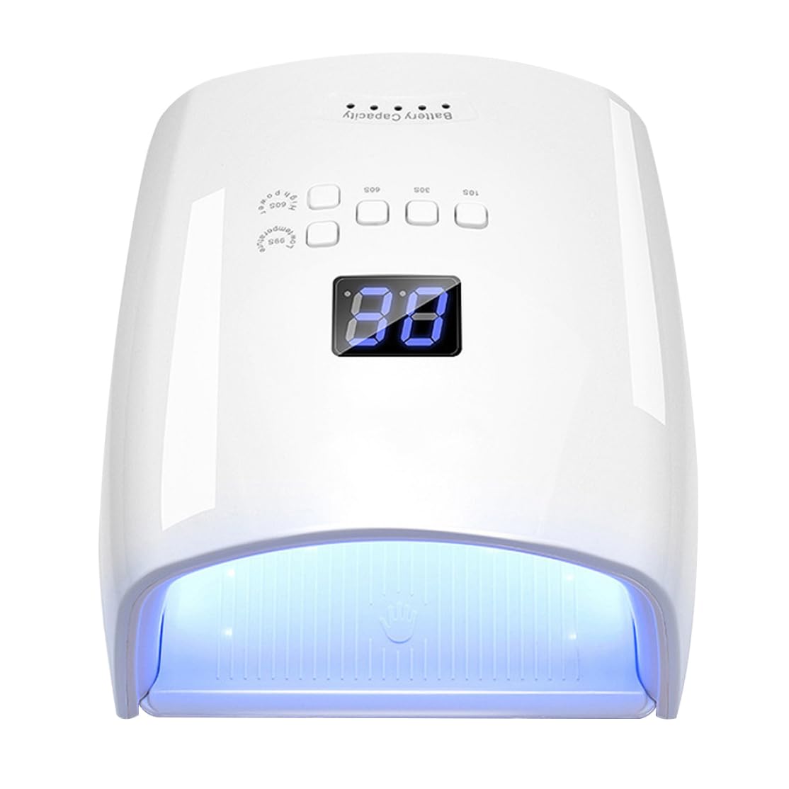 Lámpara de uñas UV LED de 48 W, 30 LED, secador de uñas inalámbrico, luz de curado de esmalte de gel recargable, lámpara de uñas LED blanca, lámpara de gel inalámbrica, lámpara secadora de uñas, lámpa