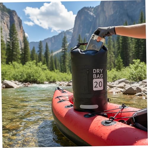 Bolsa Seca Impermeable para Mochila 20L PVC con Cierre Roll Top y Tiras Reflectivas para Kayak, Natación, Navegación y Playa miniatura 4