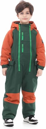 BUMDEEP Kids Girls Boys One Pieces Snowsuits Ski Suits Jumpsuits Snowboard Outdoor Winter Waterproof Jackets