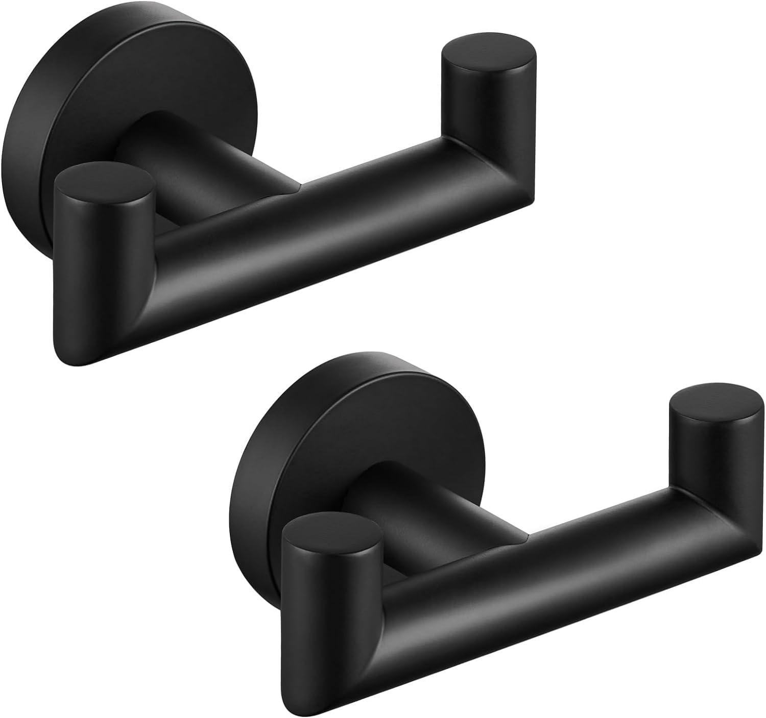 YUET Door Hooks, Double Metal Coat Hooks Wall Mounted, Heavy Duty 10kg Capacity