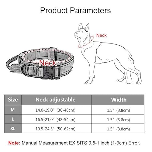 Tactical Dog Military Collar And Leash Set (Large, Khaki) #TOP7