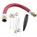 AGPtek Balls Inflator Parts Extension Hose Needle Kit for for Balloon Sport Ball