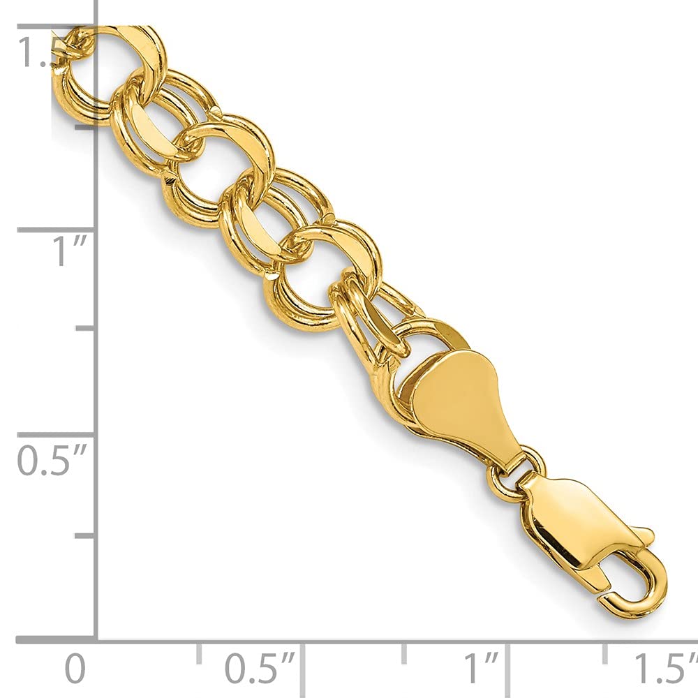 【HYERES LOR】Colombed'Or 14K double chain bracelet Dia diamond-love-double-chain-