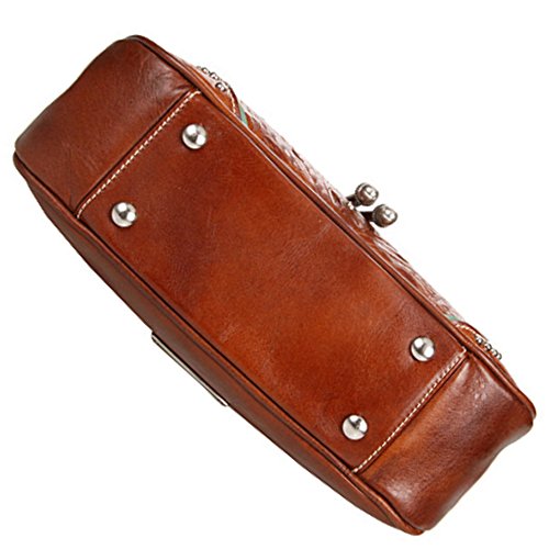 American West Handcrafted Leather Hobo Purse Handbag Women's Tooled Western Sholder Bag (Lady Lace) #TOP5