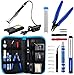 ANBES Soldering Iron Kit, Upgraded 60W Adjustable Temperature Welding Tool with ON-OFF Switch, 8-in-1 Screwdrivers, 2pcs Soldering Iron Tips, Solder Sucker, Wire Cutter,Tweezers,Soldering Iron Stand
