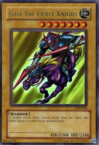 Yugioh Lob-006 Gaia the Fierce Knight Holofoil Card