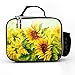 Produktbild Lunch bag Litchi Leather Lunch Boxes Sunny Sunflowers Oil Painting Lunch Box with Padded Liner High capacity Insulated Lunch Bag Durable Thermal Lunch Tote for Adults Boys Girls Men Women