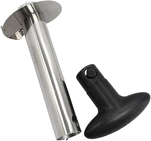 misppro Corer, Silver Stainless Steel Easy De-Corer Cutter Slicer Wedger Dicer Fruit Tool and Stem Remover Tools