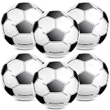 Heyu-Lotus 6 Stück Aufblasbarer Wasserball, 30cm Aufblasbarer Ball Wasserbälle fußbälle für Kinder Blow Up Strand Fußball PVC Kunststoff Fußball für Sommer Strand Poolparty Supplies
