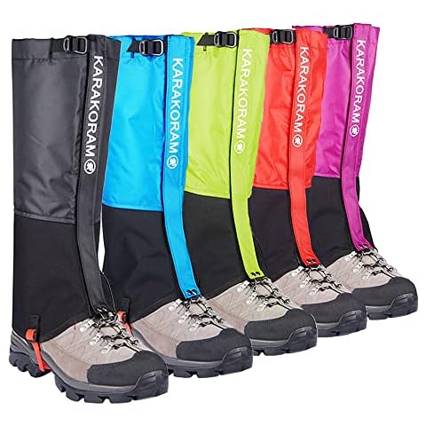 HIDEWALKER Waterproof Hiking Gaiters for Men Women Durable Leg Cover for Mountain Snow Skiing Walking Climbing Hunting Cover