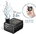 Simple Deluxe 80 GPH Submersible Pump with Adjustable Intake & 6' Waterproof Cord for Hydroponics, Aquaponics, Fountains, Ponds, Statuary, Aquariums & more, Black
