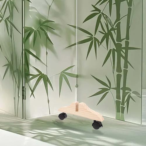 Soporte Base Móvil Flexible y Resistente con Ruedas para Separador de Ambientes de Madera 8