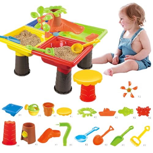 Table à eau sensorielle pour jeux de plage extérieurs
