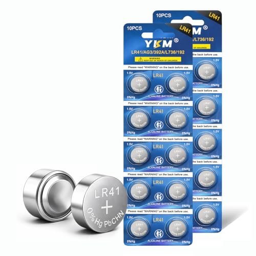 20 Pack LR41 Button Batteries AG3 L736 L736f 392 192 1.5V Alkaline Battery