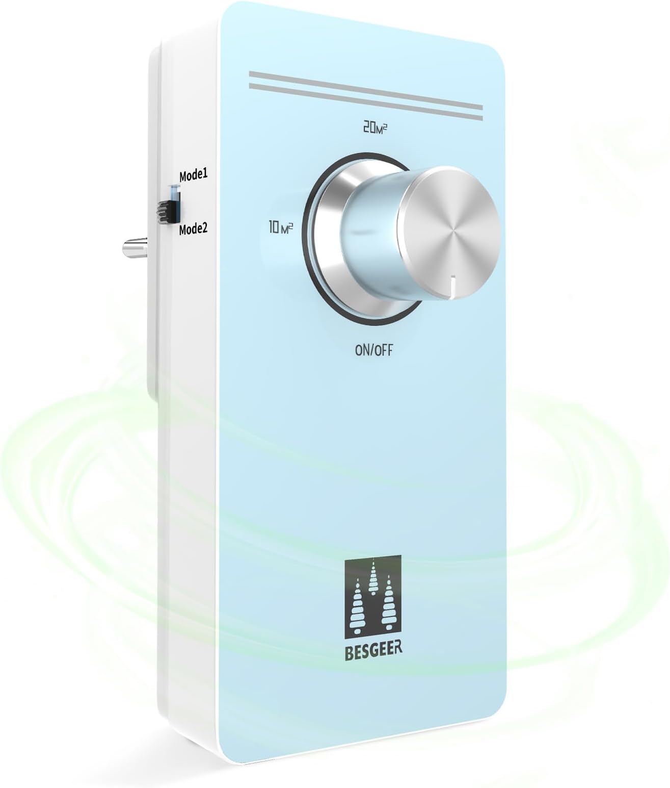 Ozone Generator, Air Purifier, Odor Sterilizer, Air Purifier, Air Ozone Generator for Bedroom, Bathroom, Pets, Formaldehyde and Odour - Blue