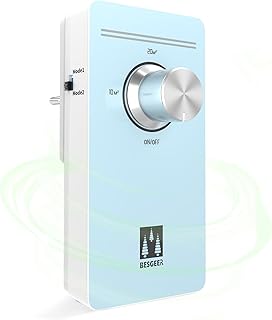 Purificador de aire, purificador de aire, para habitaciones, baño, mascotas, formaldehído y olor, alta eficiencia - azul