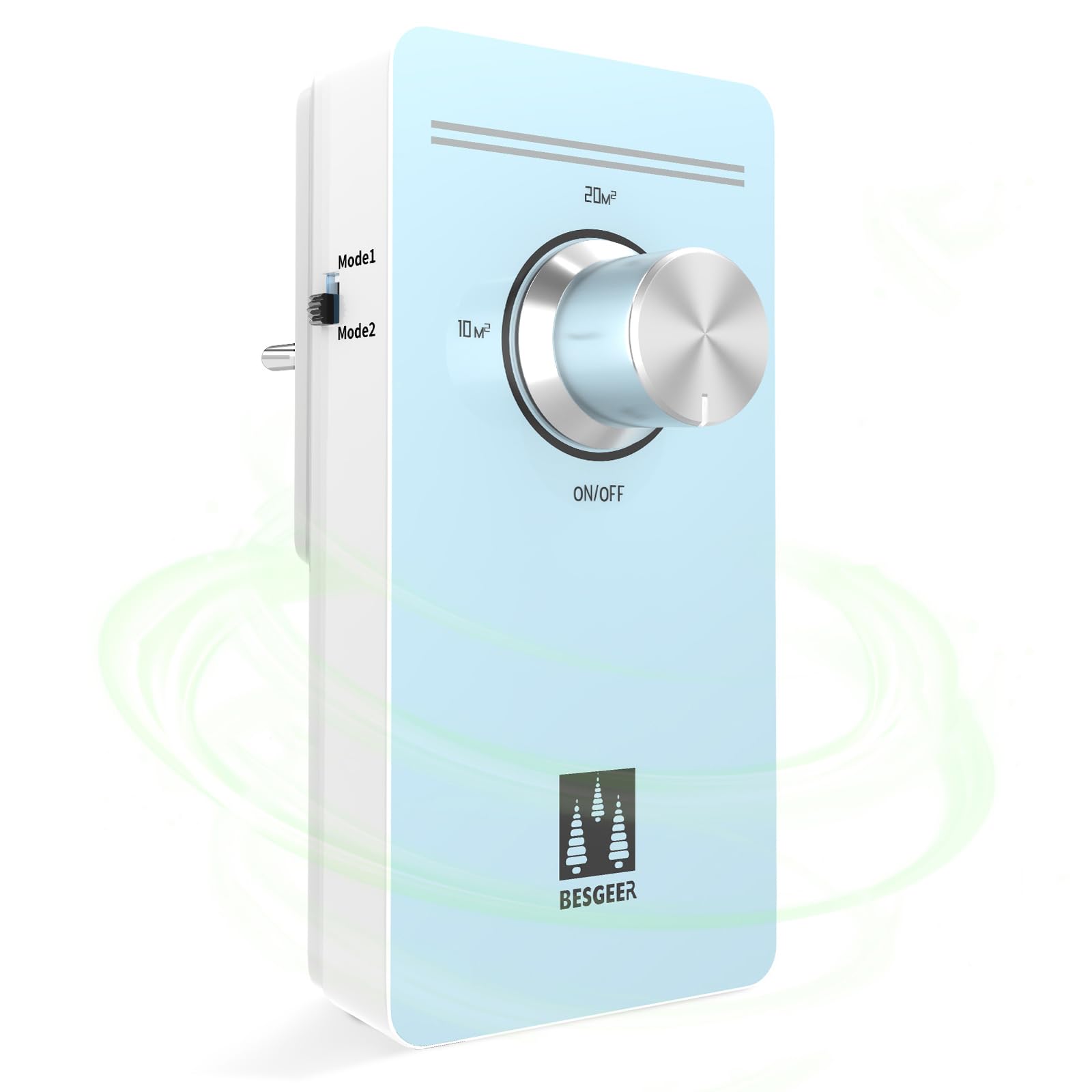Ozone Generator, Air Purifier, Odor Sterilizer, Air Purifier, Air Ozone Generator for Bedroom, Bathroom, Pets, Formaldehyde and Odour - Blue