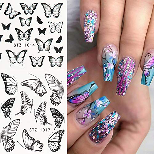 Beiling BEILING005 Butterfly Nail Art Stickers And Decals Colorful Water Transfer Nail Foils Supplies thumb #3