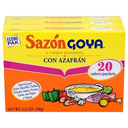Goya Foods Sazón Seasoning With Azafran 3.52 Ounce (Pack of 3)