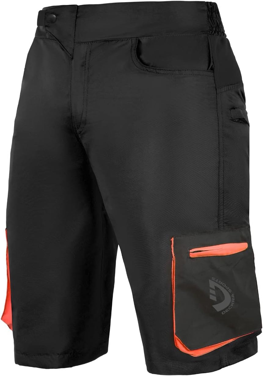 Deckra Mens Cycling Shorts MTB Mountain Biking Bike Padded Liner Shorts