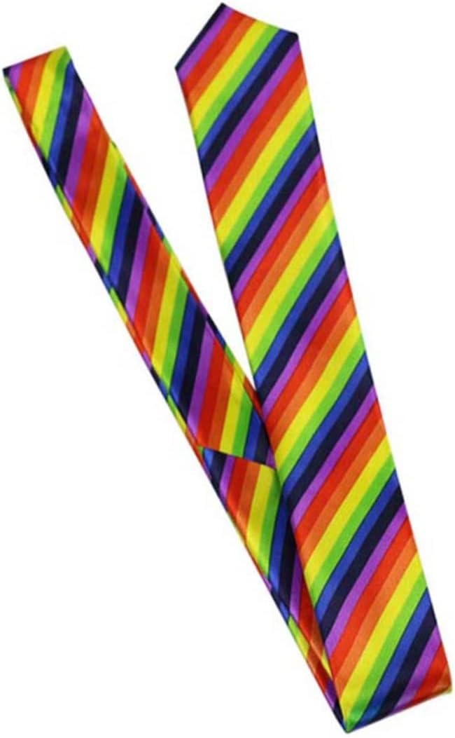 NOLITOY 3pcs Colorful Rainbow Suspenders Bow Tie Braces for Parties Weddings and Daily Wear Fashion Costume Accessories
