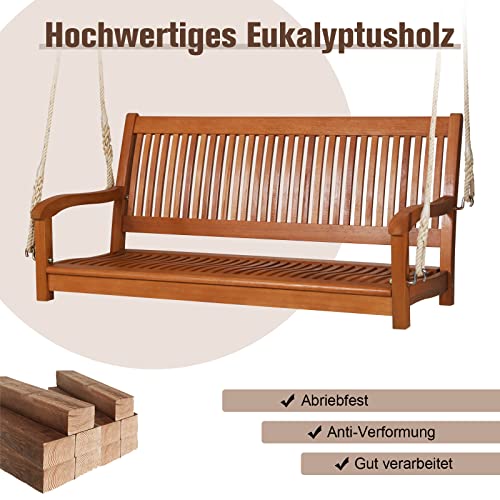 Schaukelbank Costway 2-Sitzer für Veranda und Garten mit 360 kg Tragfähigkeit