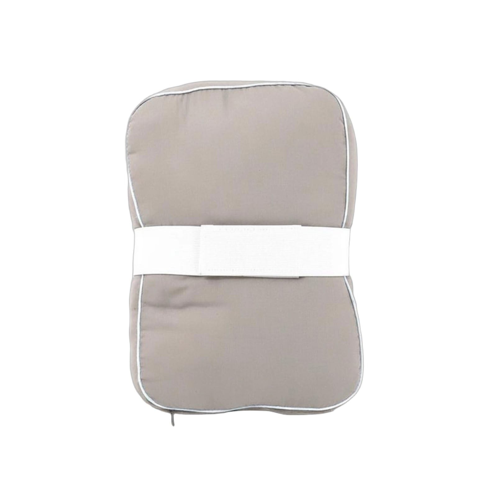 MERISHOPP Adjustable Strap Side Sleeper Leg Pillow Soft Filling Knee Pillow Pressure Relief Ergonomic Shape for Bed, Gray-image-6