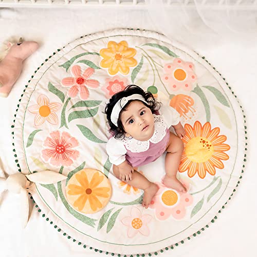 Image of Haus & Kinder Baby Mats for Floor, Play Mat for Babies 0 to 12 Months, Baby Play Mat for 0 to 2 Years, Soft Crawling & Tummy Time Play Mat | Floral Garden