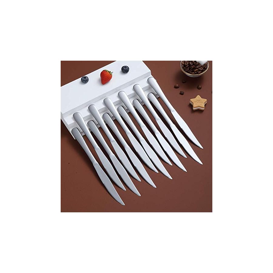 Steak-Knife-Set-Kyrtaon-Serrated-Knife-Stainless-Steel-Sharp-Knives-Set-Dinner-Knifes-Set-of-8-Dishwasher-Safe-Sturdy-And-Easy-To-Clean Steak Knife Set, Kyrtaon Serrated Knife, Stainless Steel Sharp Knives Set, Dinner Knifes Set of 8, Dishwasher Safe Sturdy And Easy To Clean