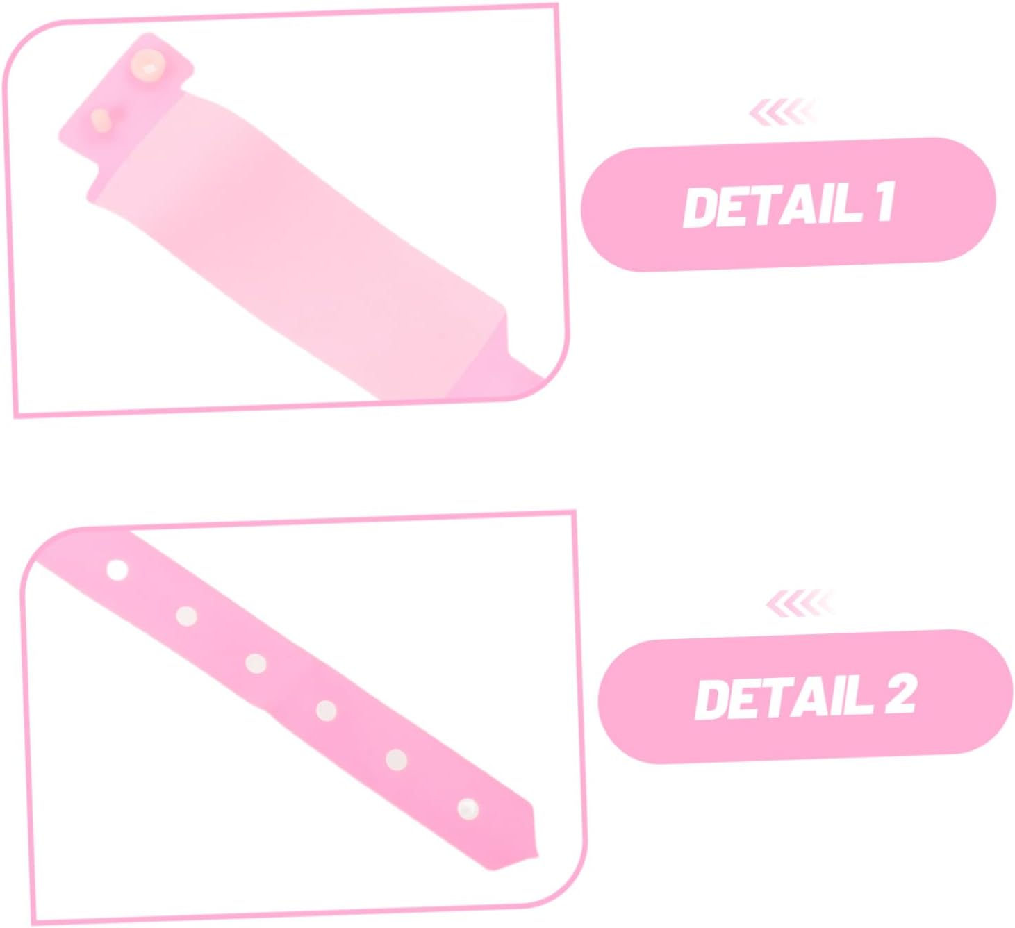 HEMOTON 100pcs Disposable PVC Patient Id Wristbands for Adults with Ample Write-on Space and Minimized Skin Irritation, Identification Bracelets for Hospitals and Outpatient Procedures