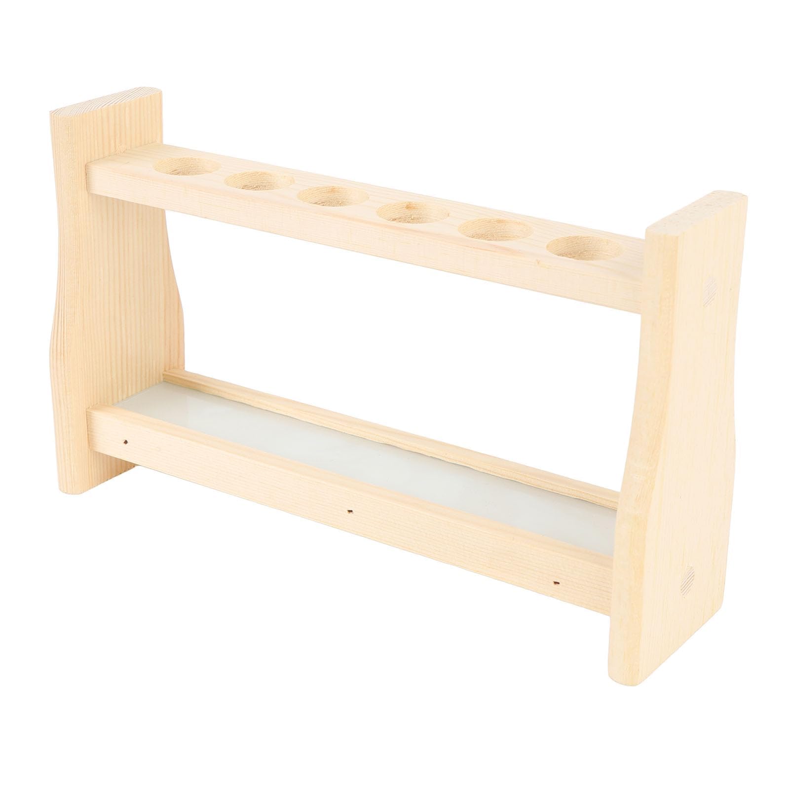 TOPINCN Wooden Test Tube Rack with 6 Hole, Glass Tube Stand Holder, Up to 18mm or 21mm Diameter, Made of Premium Pine Wood, Suitable for Plants Scientific Experiments, Laboratories, (18mm)-picture-19