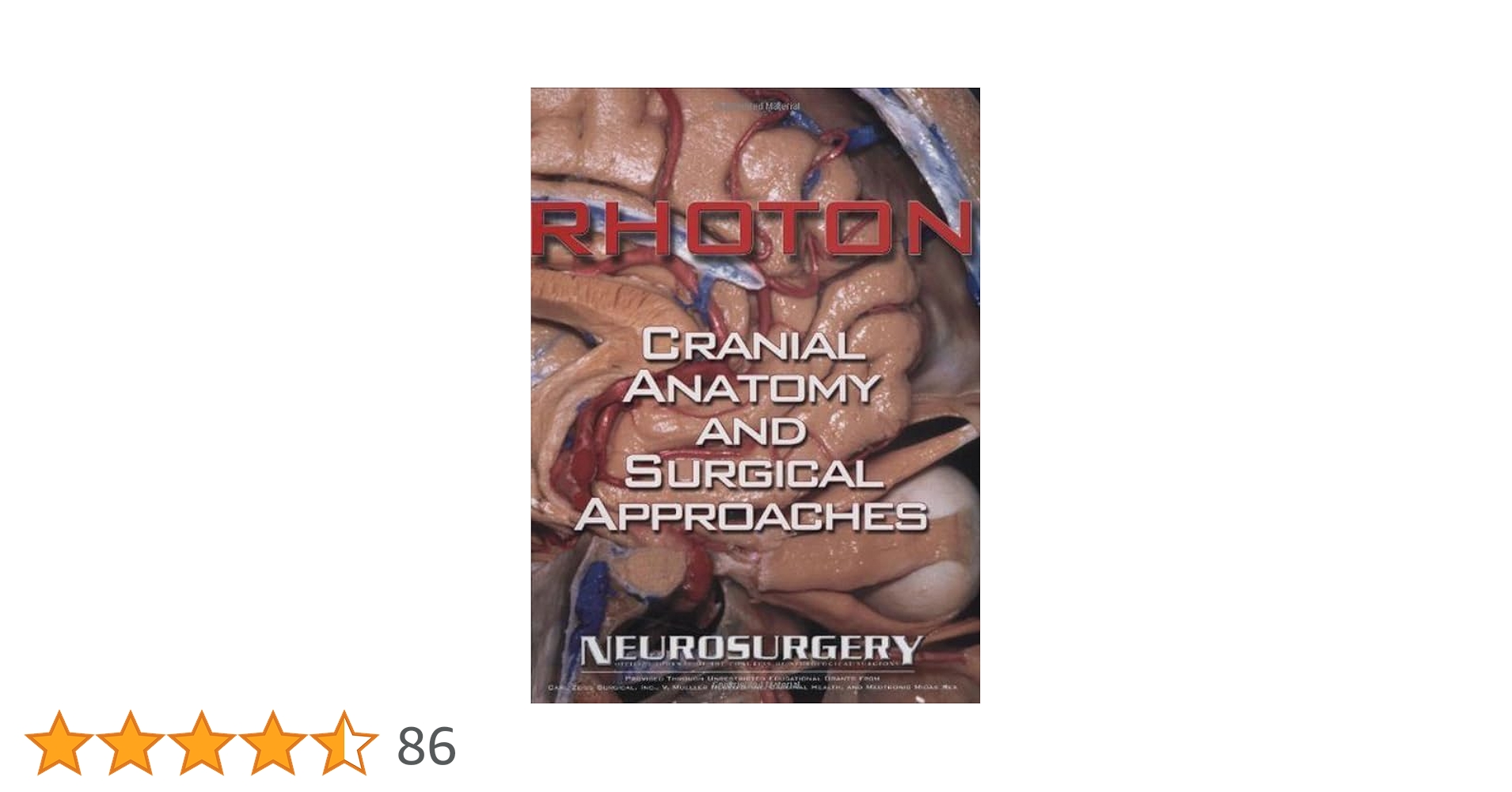 健康・医学 Rhoton's Cranial Anatomy and Surgical Amazon | Rhoton's Cranial Anatomy and Surgical Approaches