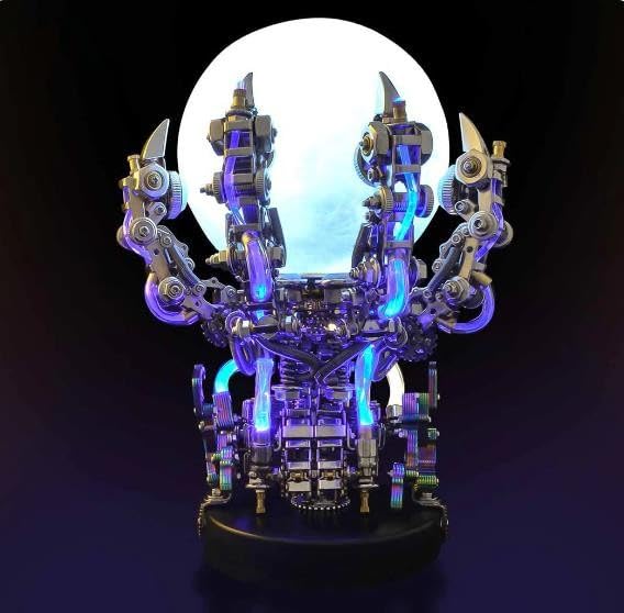 Metalowe puzzle 3D dla dorosłych, zestaw modeli do składania pazurów smoka, ozdoba DIY - rękodzieło montażowe Łamigłówka idealny wystrój pokoju i wybór prezentów, 800 + szt