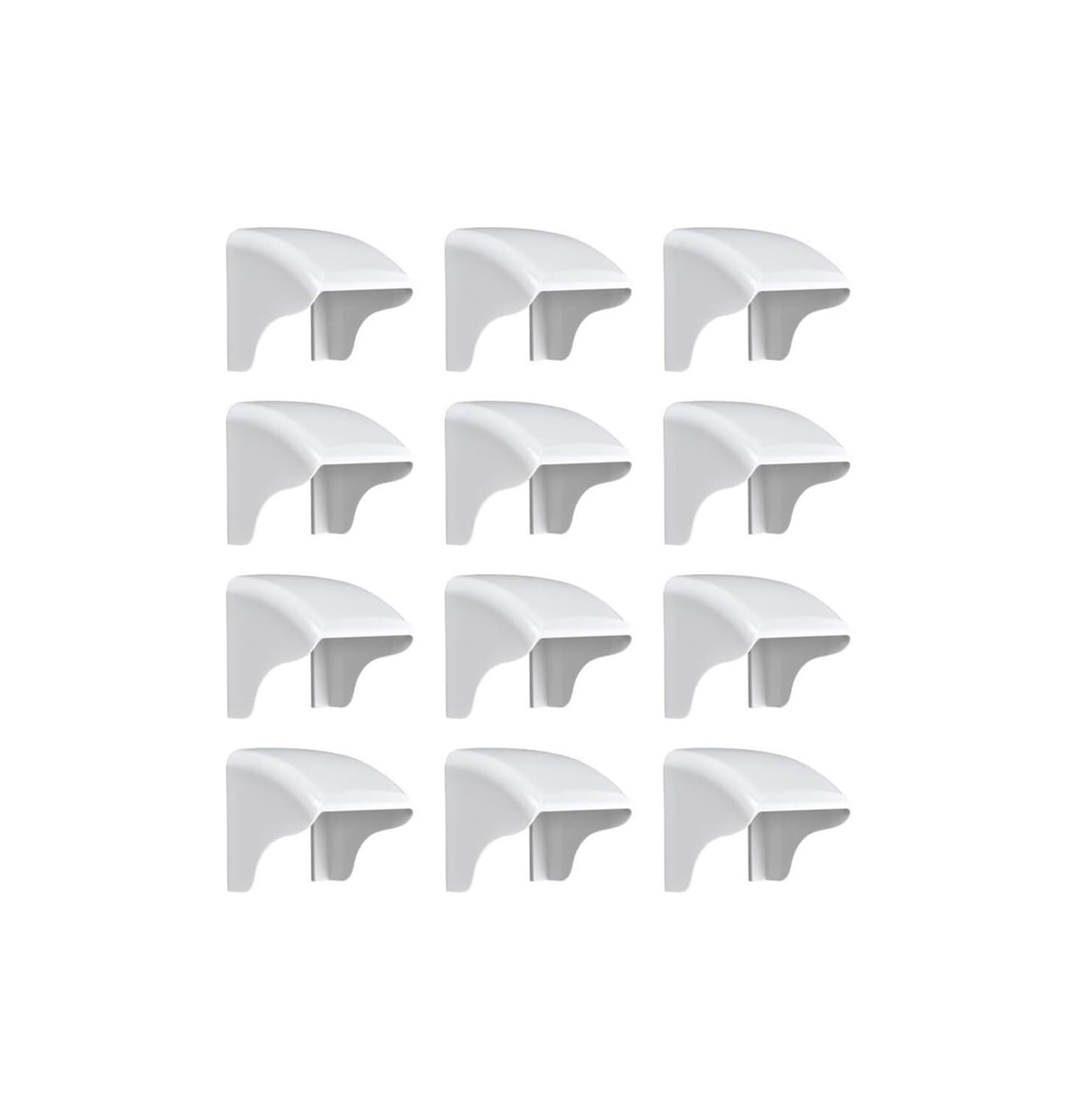 Skrzynka elektryczna do zastosowań zewnętrznych, 12 szt. Zewnętrzny wyłącznik ochronny ścienny gniazdko elektryczne na podwórko(White 12pcs)