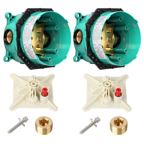 2-Pack 01850181 Universal 3/4" Rough-In Shower Valve with Service Stops